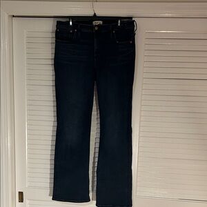 Madewell Kick Out Full Length Jeans, Dark Wash